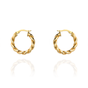 Kolczyki koła plecione