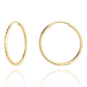 Kolczyki koła diamentowane 3,3 cm