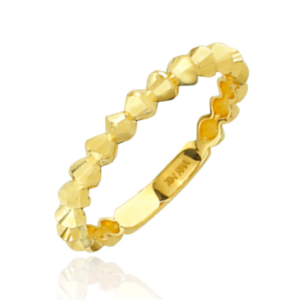 Pierścionek złote ćwieki