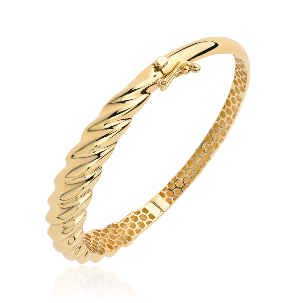 Bransoletka złota sztywna klasyczna