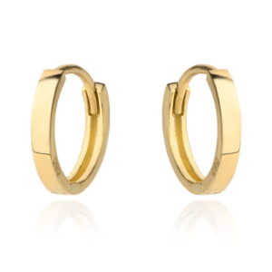 Kolczyki złote małe kółka na kreolu