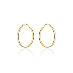 Kolczyki złote koła gładkie na francuskim zapięciu