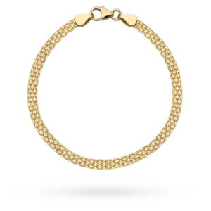 Bransoletka złota bismarck - 3 mm