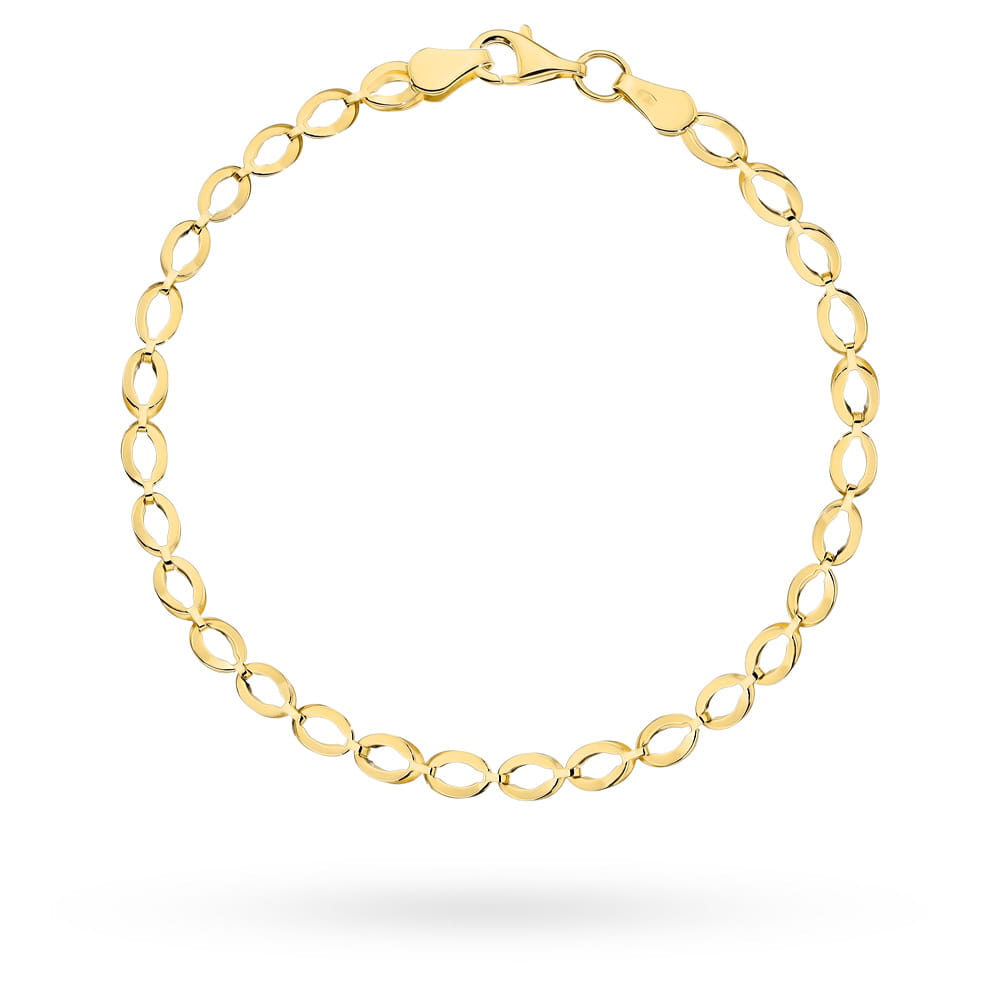 Bransoletka złota elipsy