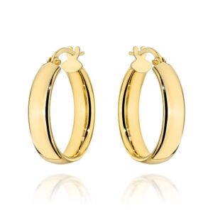 Kolczyki złote koła na angielskim zapięciu - 1,8cm