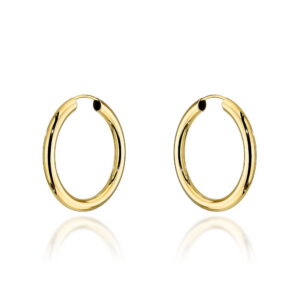 Kolczyki złote koła - 2,2cm super lekkie
