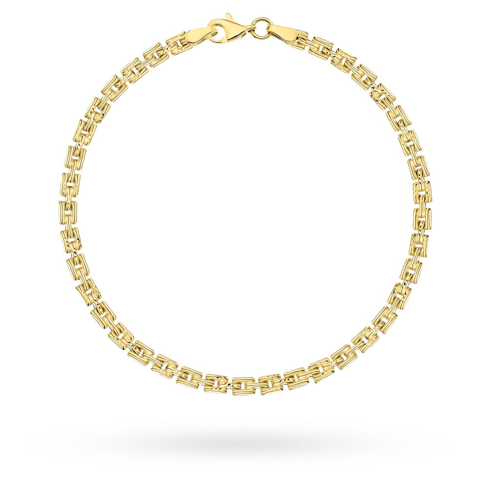 Bransoletka złota regularny wzór