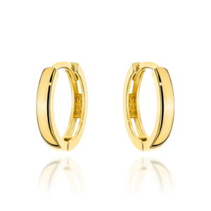 Kolczyki złote gładkie kółka