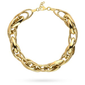 Bransoletka złota z kolekcji "GRANDE" diamentowane ogniwa