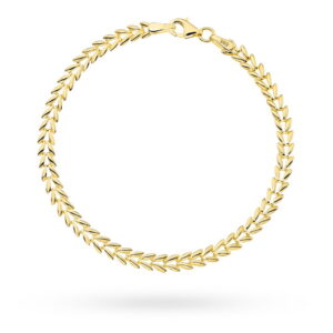 Bransoletka złota wzór jodełka