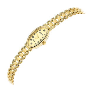 Zegarek złoty z owalną tarczą IV