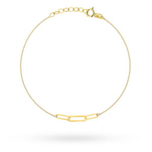 Bransoletka złota trzy splecione ogniwa