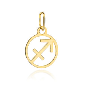 Zawieszka złota znak zodiaku STRZELEC