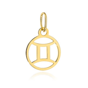 Zawieszka złota znak zodiaku BLIŹNIĘTA pr. 333