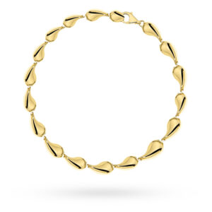 Bransoletka złota złożona z kropelek