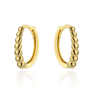 Kolczyki złote kuleczki na kreolu