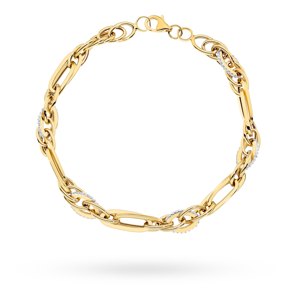 Bransoletka złota z kolekcji "GRANDE" zdobiona cyrkoniami