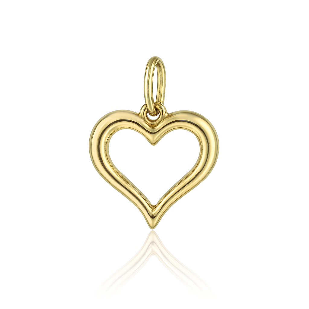 Zawieszka złota kontur serca