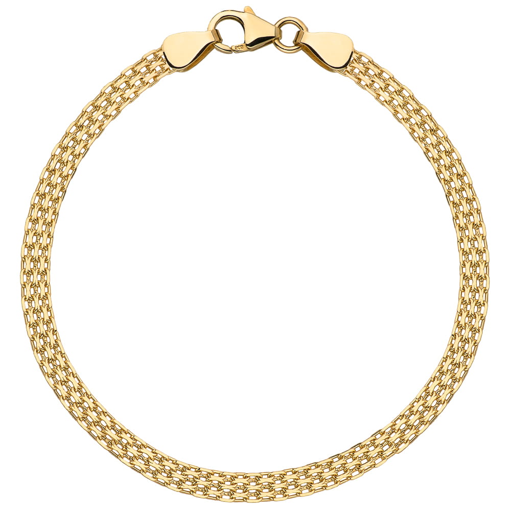 Bransoletka złota bismarck - 5 mm