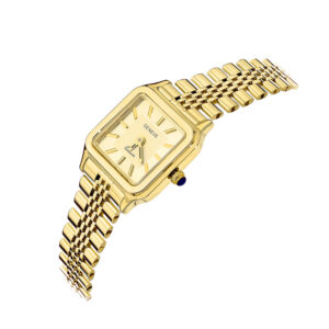 Zegarek złoty z kwadratową tarczą III