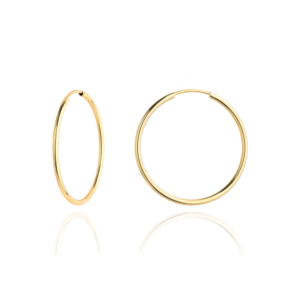 Kolczyki złote kółka super lekkie pr. 333 - 3cm