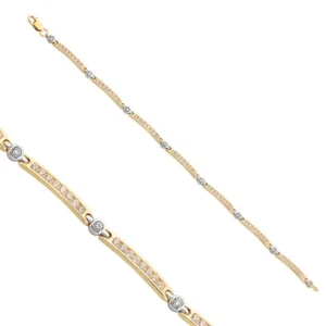 Złota bransoletka tworzona indywidualnie według preferencji klienta.