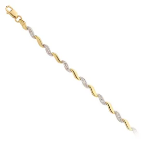 Klasyczna złota bransoletka wykonywana według indywidualnych parametrów.