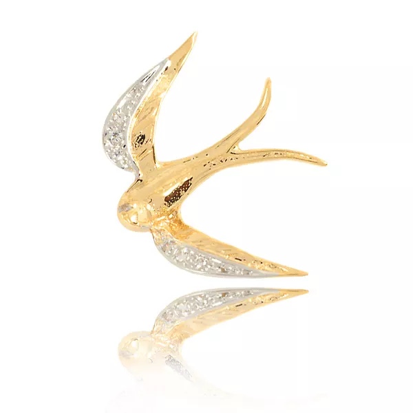 Elegancka broszka złota wykonywana według indywidualnych parametrów.