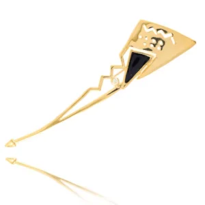 Złota broszka na zamówienie – klasyka w nowoczesnym wydaniu.