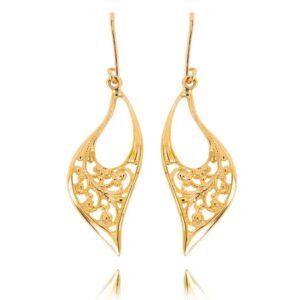 Stylowe kolczyki wykonane z wysokiej jakości złota.