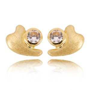 Złote kolczyki o klasycznej i ponadczasowej formie.