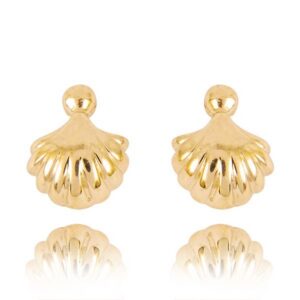 Złote kolczyki o klasycznej i ponadczasowej formie.