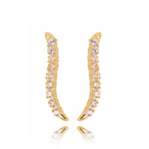 Stylowe kolczyki wykonane z wysokiej jakości złota.