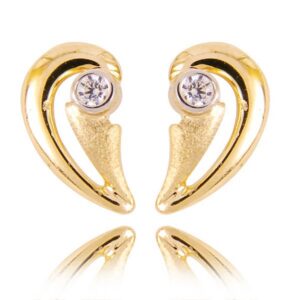 Uniwersalne kolczyki złote o eleganckim wykończeniu.