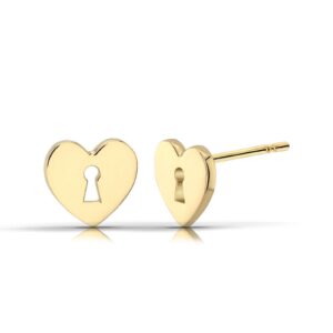 Złote kolczyki łączące elegancję i nowoczesny design.