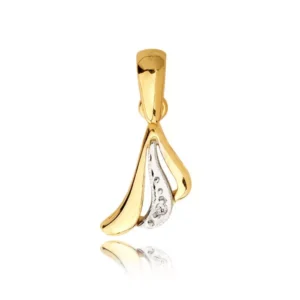 Złoty wisiorek w nowoczesnym wydaniu.