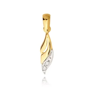 Złoty wisiorek inspirowany klasyką jubilerstwa.