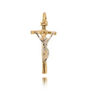 Złoty krzyżyk wykonywany na indywidualne zamówienie.