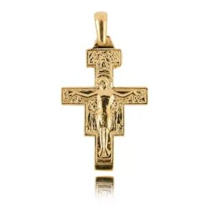 Złoty krzyżyk klasyczny.