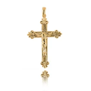 Złoty krzyżyk klasyczny.