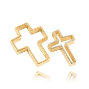 Złoty krzyżyk wykonywany specjalnie na zamówienie.