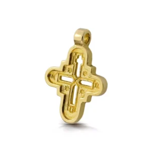 Subtelny krzyżyk w złocie.