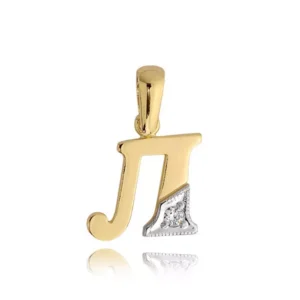 Złota literka inspirowana klasyką.