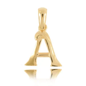 Elegancka literka ze złota na zamówienie.