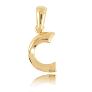 Personalizowana literka ze złota w klasycznej formie.