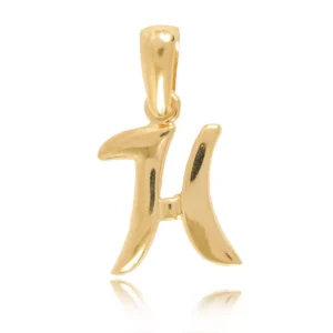 Złota literka inspirowana minimalistycznym stylem.