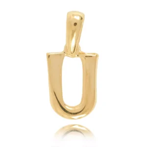 Złota literka w próbie 0,333 lub 0,585.