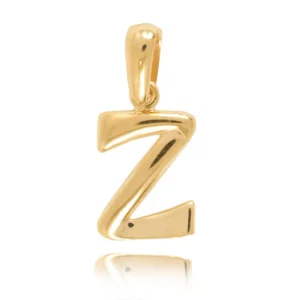 Złota literka wykonana na indywidualne zamówienie.