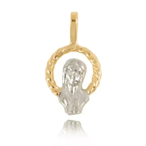 Klasyczny złoty krzyżyk na łańcuszku.