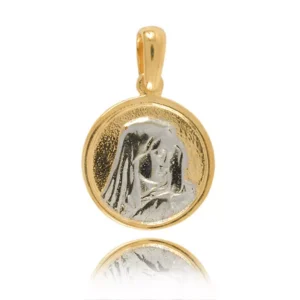 Elegancki krzyżyk ze złota w trzech kolorach.